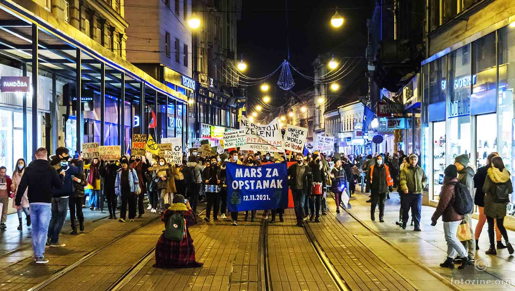 Marš za opstanak... Ilica, Zagreb.