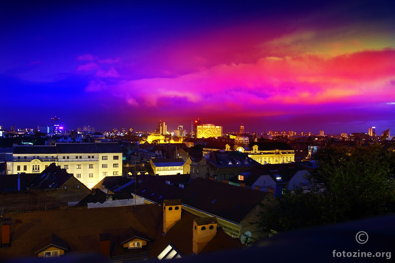 Nebo nad Zagrebom...