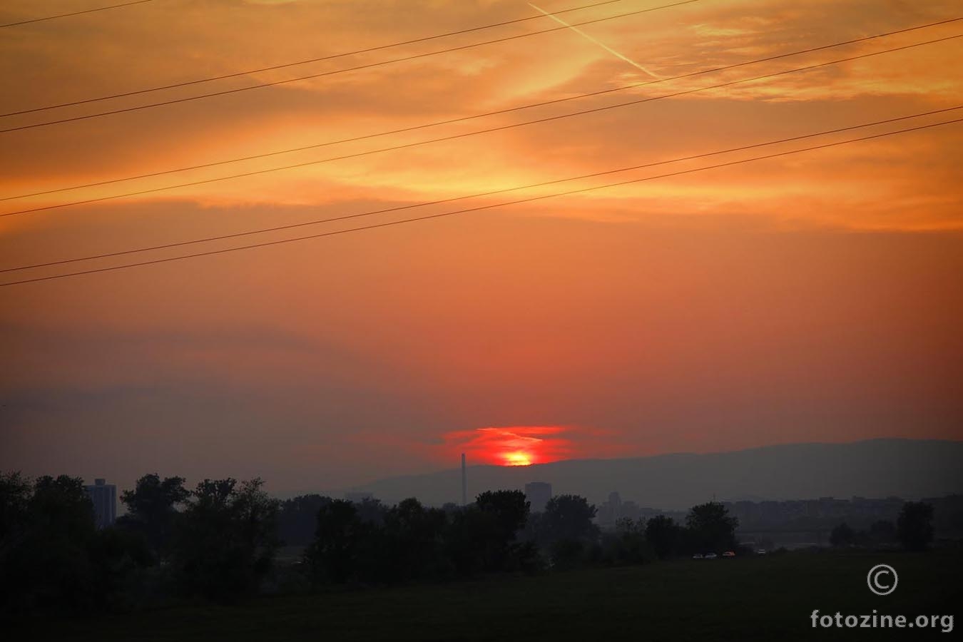 Sunset  from Sava