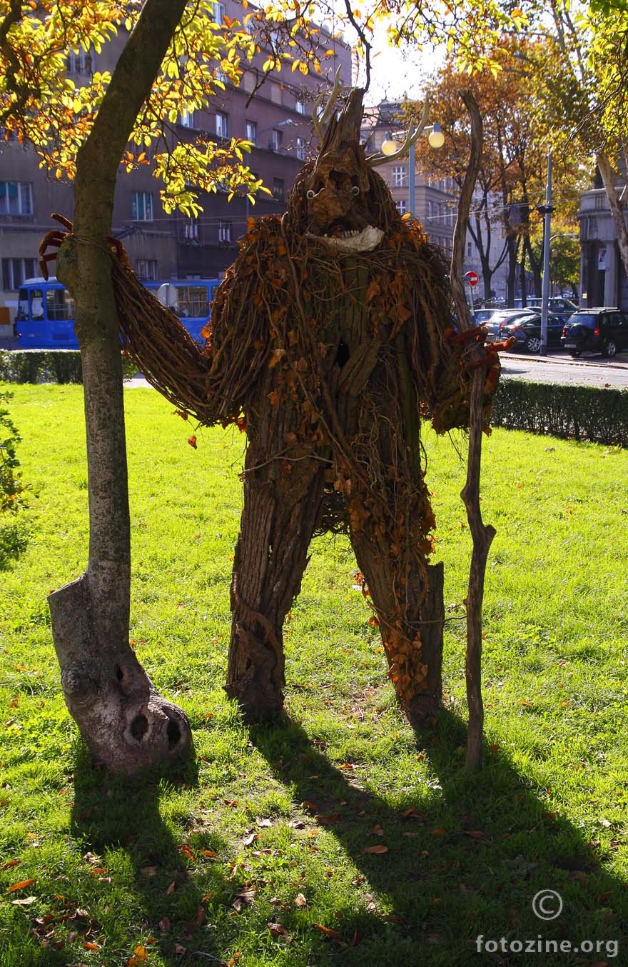 The forest monster in the middle of the city