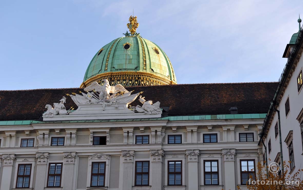 Hofburg - jutro na kupoli