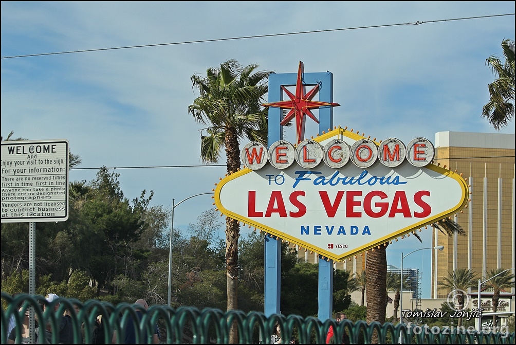 Dobrodošli na Fabulous Las Vegas znak