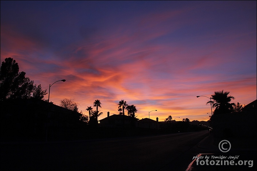 Zalazak sunca u Las Vegas ..