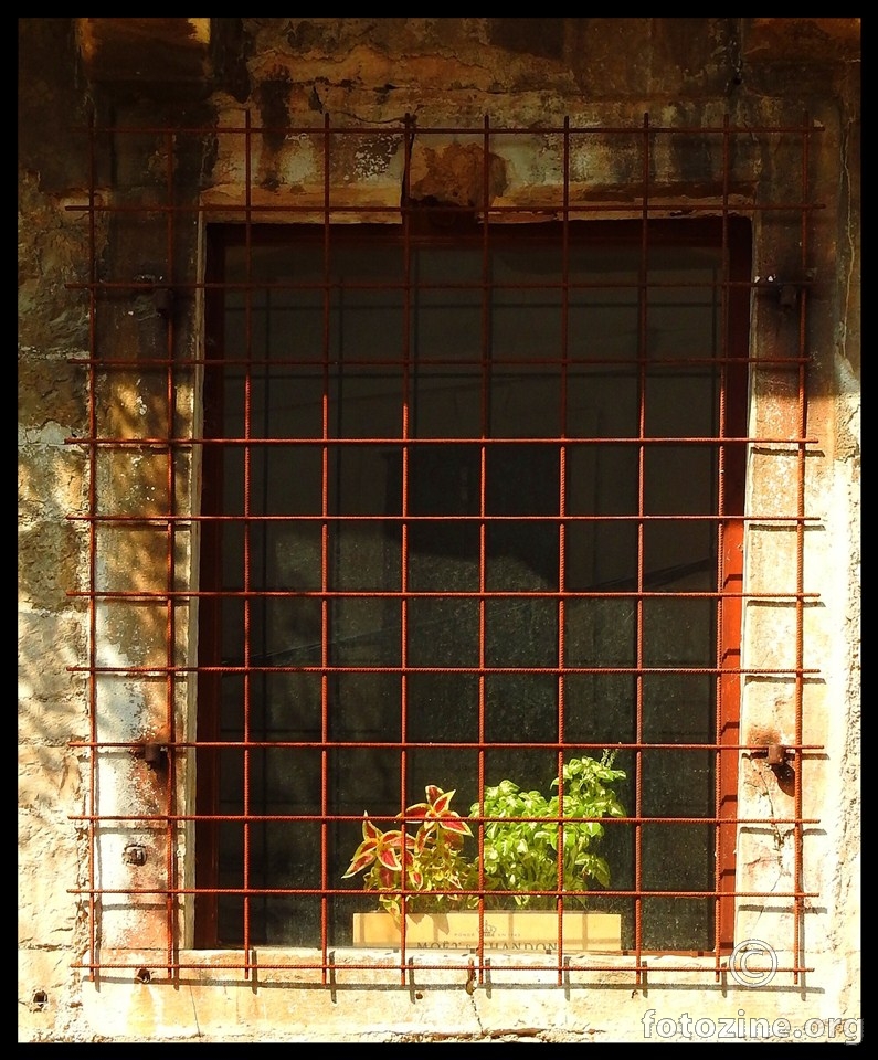 one old window of tower Cambi