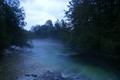 The misty river