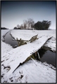 snowy bridge